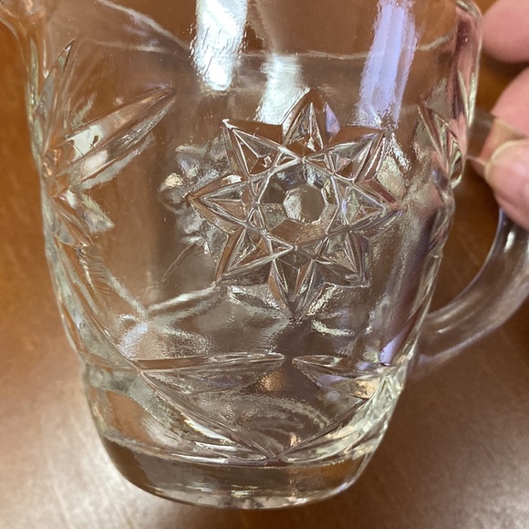 Star of David Glass Creamer - Picture 3 of 3